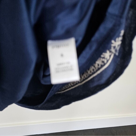 THML Blue Embroidered Blue Sleeveless Sheath Dress Size Small - Picture 6 of 11